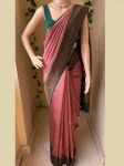 TRENDING LICHI SILK BANARASI WEAVING WORK SAREE WITH UNSTITCHED BLOUSE BABY PINK