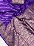 1TRENDING LICHI SILK BANARASI WEAVING WORK SAREE WITH UNSTITCHED BLOUSE FESTIVE WEAR WHOLESALE PRICE ETHNIC GARMENT (22)