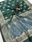 2DESIGNER BANARASI SILK 3D WEAVING MINA WITH ZARI WEAVING RICH PALLU AND BORDER WORK SAREE WITH UNSTITCHED BLOUSE FESTIVE WEAR WHOLESALE PRICE ETHNIC GARMENT (9).jpg.webp