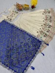 2TRADITIONAL TISSUE SILK EMBROIDERY THREAD SEQUENCE WORK LEHENGA CHOLI WITH DUPATTA WEDDING WEAR WHOLESALE PRICE ETHNIC GARMENT (28)