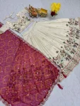 3TRADITIONAL TISSUE SILK EMBROIDERY THREAD SEQUENCE WORK LEHENGA CHOLI WITH DUPATTA WEDDING WEAR WHOLESALE PRICE ETHNIC GARMENT (28)