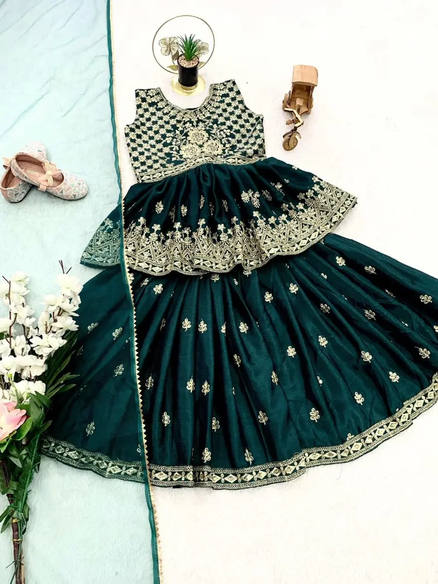 DESIGNER CHINON SILK EMBROIDERY SEQUNCE WORK TOP PALAZZO WITH DUPATTA FESTIVE WEAR WHOLESALE PRICE ETHNIC GARMENT (7)