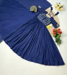 FANCY VICHITRA SILK SEQUENCE WORK GOWN WITH DUPATTA FESTIVE WEAR WHOLESALE PRICE ETHNIC GARMENT (16)