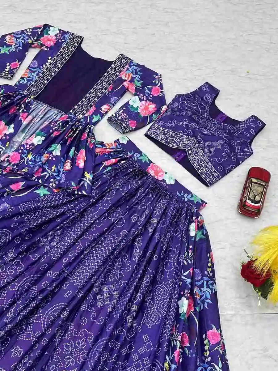 MODERN CHINON EMBROIDERY THREAD WORK LEHENGA CHOLI WITH SHRUG PARTY WEAR WHOLESALE PRICE ETHNIC GARMENT (8)