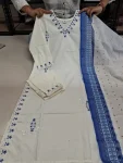 MODERN COTTON EMBROIDERY SEQUENCE WORK TOP BOTTOM WITH DUPATTA OFFICE WEAR WHOLESALE PRICE ETHNIC GARMENT (2)