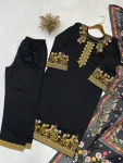 MODERN ROMAN SILK EMBROIDERY WORK TOP PALAZZO WITH DUPATTA FESTIVE WEAR WHOLESALE PRICE ETHNIC GARMENT (4)