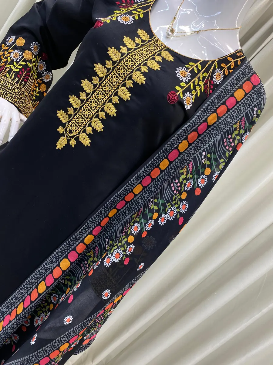 MODERN ROMAN SILK EMBROIDERY WORK TOP PALAZZO WITH DUPATTA FESTIVE WEAR WHOLESALE PRICE ETHNIC GARMENT (5)