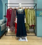 MODERN VICHITRA BEADS AND SEQUENCE EMBROIDERY WORK GOWN WITH DUPATTA FESTIVE WEAR WHOLESALE PRICE ETHNIC GARMENT (2)