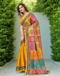 NEW ARRIVAL CHANDERI SILK DIGITAL PRINT AND MIRROR WORK IN LACE BORDER WORK SAREE WITH UNSTITCHED BLOUSE FESTIVE WEAR WHOLESALE PRICE ETHNIC GARMENT (8).jpg.webp