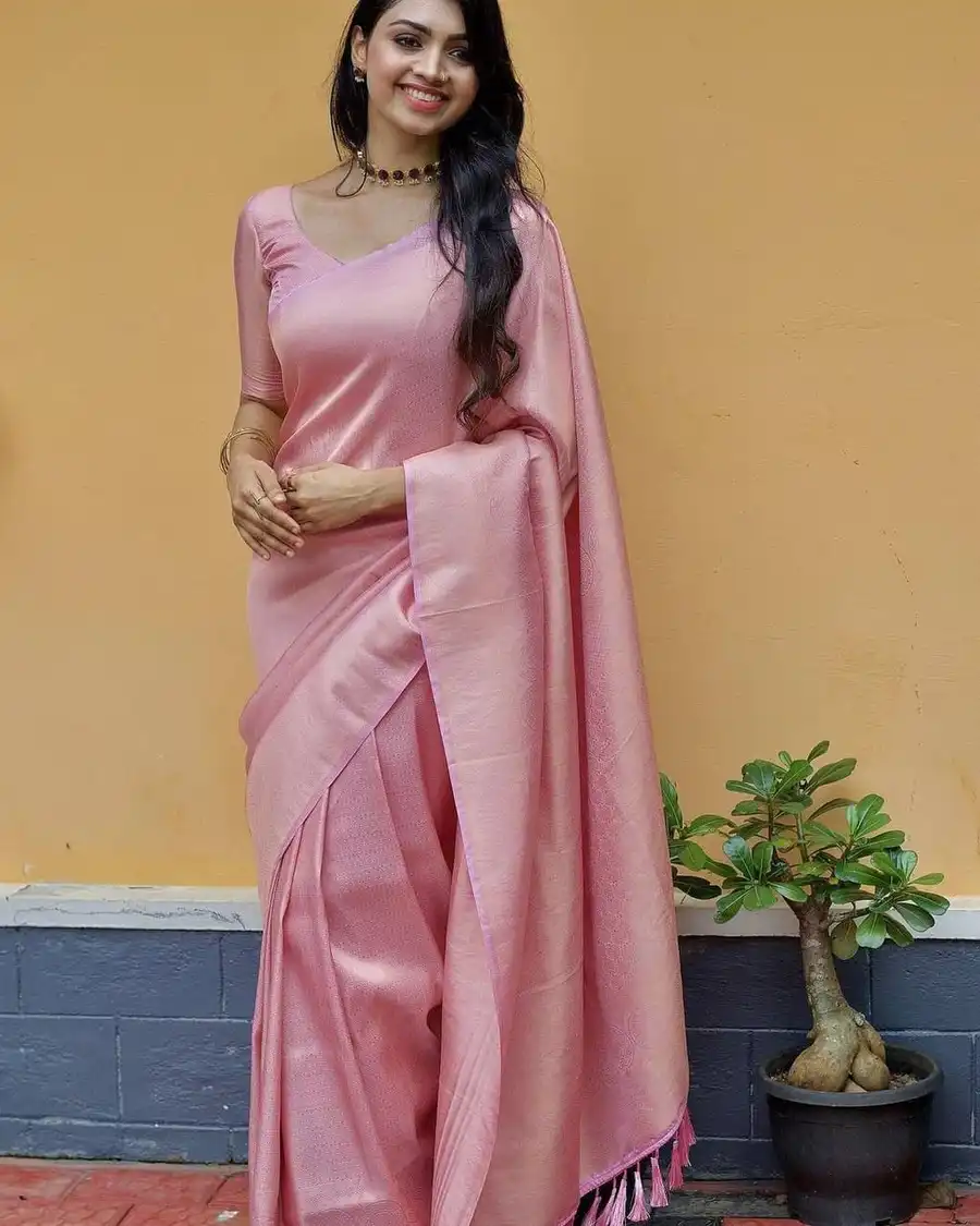 NEW ARRIVAL LICHI SILK JACQUARD WORK SAREE WITH UNSTITCHED BLOUSE FESTIVE WEAR WHOLESALE PRICE ETHNIC GARMENT (1)