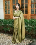NEW ARRIVAL LICHI SILK JACQUARD WORK SAREE WITH UNSTITCHED BLOUSE FESTIVE WEAR WHOLESALE PRICE ETHNIC GARMENT (4)