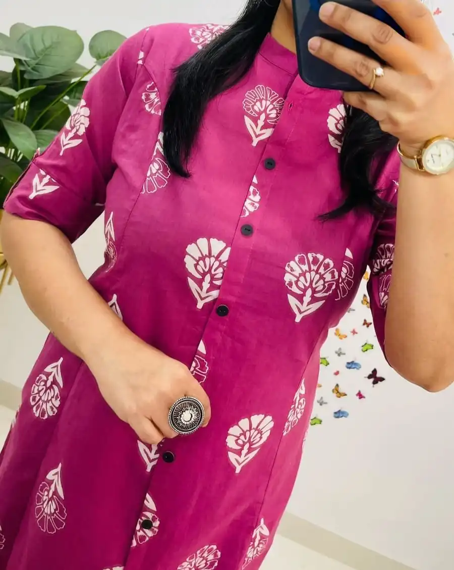 NEW ARRIVAL POLY RAYON FLORAL PRINT WORK TOP BOTTOM SET FESTIVE WEAR WHOLESALE PRICE ETHNIC GARMENT (4)