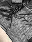 TRENDING LICHI SILK BANARASI WEAVING WORK SAREE WITH UNSTITCHED BLOUSE FESTIVE WEAR WHOLESALE PRICE ETHNIC GARMENT (9)