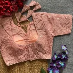 12DESIGNER GEORGETTE SEQUENCE WORK STITCHED BLOUSE FESTIVE WEAR WHOLESALE PRICE ETHNIC GARMENT (2)