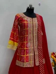 19DESIGNER CHINON DIGITAL PRINT WITH EMBROIDERY CODING SEQUENCE WORK TOP LEHENGA WITH DUPATTA FESTIVE WEAR WHOLESALE PRICE ETHNIC GARMENT (2)