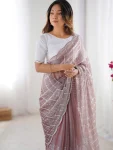 1DESIGNER JIMMY CHOO CHIFFON SILK SEQUENCE WORK AND PALLU CUT WORK AND ARC CUT BORDER WORK SAREE WITH UNSTITCHED BLOUSE WWDDING WEAR WHOLESALE PRICE ETHNIC GARMENT (13).webp