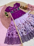 1FANCY CHINON EMBROIDERY SEQUENCE WORK KID’S TOP LEHENGA WITH DUPATTA WEDDING WEAR WHOLESALE PRICE ETHNIC GARMENT (15)