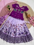 1FANCY CHINON EMBROIDERY SEQUENCE WORK KID’S TOP LEHENGA WITH DUPATTA WEDDING WEAR WHOLESALE PRICE ETHNIC GARMENT (15)