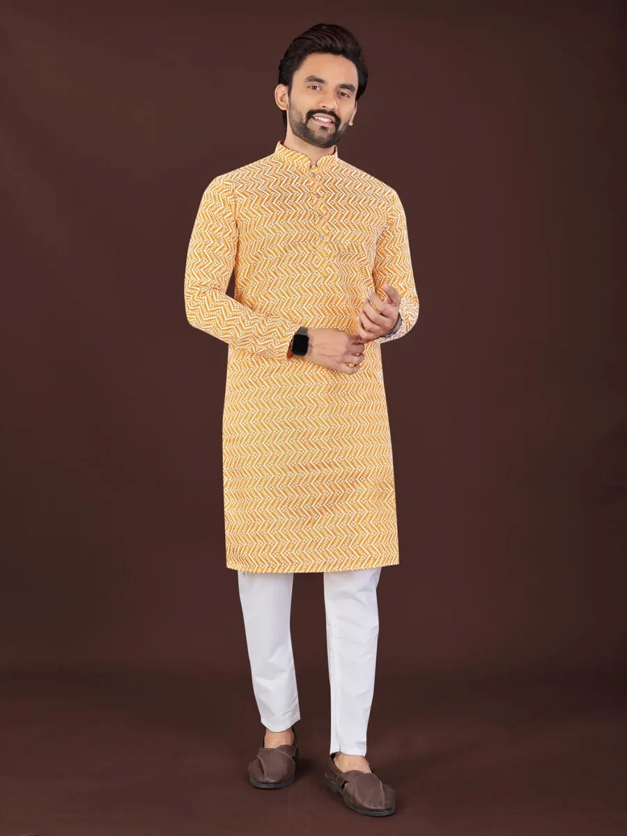 1FANCY COTTON BLEND HANDCRAFTED LUCKHNAWI CHIKANKARI WORK MEN'S KURTA PAYJAMA WEDDING WEAR WHOLESALE PRICE ETHNIC GARMENT (7)