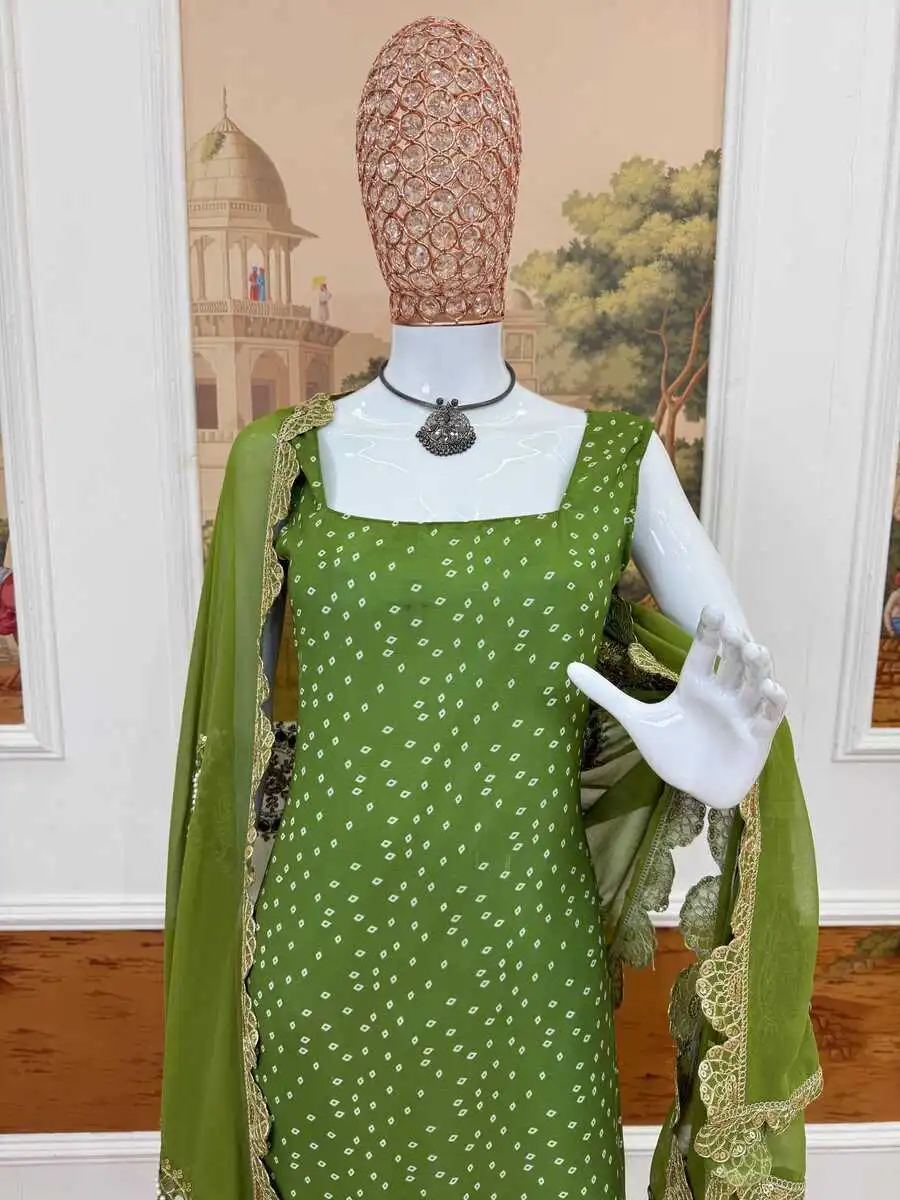 1FANCY GEORGETTE PEARL MOTI & REAL MIRROR HAND WORK WITH EMBROIDERY WORK TOP BOTTOM WITH DUPATTA PARTY WEAR WHOLESALE PRICE ETHNIC GARMENT (16)