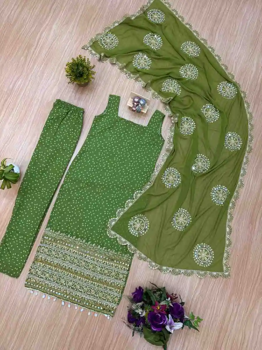 1FANCY GEORGETTE PEARL MOTI & REAL MIRROR HAND WORK WITH EMBROIDERY WORK TOP BOTTOM WITH DUPATTA PARTY WEAR WHOLESALE PRICE ETHNIC GARMENT (18)