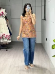 1MODERN CAMBRIC COTTON PRINTED WORK ONLY TOP FESTIVE WEAR WHOLESALE PRICE ETHNIC GARMENT (7)