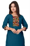 1MODERN COTTON EMBROIDERY WORK ONLY KURTI FESTIVE WEAR WHOLESALE PRICE ETHNIC GARMENT (7)