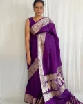 1RICH LOOK LICHI SILK JACQUARD WORK SAREE WITH UNSTITCHED BLOUSE FESTIVE WEAR WHOLESALE PRICE ETHNIC GARMENT (9)