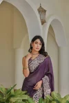1RICH LOOK SILVER CRUNCHY THREAD & SEQUENCE EMBROIDERY WORK WITH LATAKAN WORK SAREE WITH UNSTITCHED BLOUSE PARTY WEAR WHOLESALE PRICE ETHNIC GARMENT (16).webp