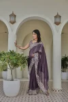 1RICH LOOK SILVER CRUNCHY THREAD & SEQUENCE EMBROIDERY WORK WITH LATAKAN WORK SAREE WITH UNSTITCHED BLOUSE PARTY WEAR WHOLESALE PRICE ETHNIC GARMENT (16).webp