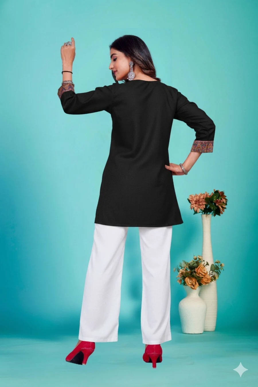 20NEW ARRIVAL COTTON JACQUARD LACE WORK TOP DAILY WEAR WHOLESALE PRICE ETHNIC GARMENT (15)