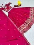 25MODERN CHINON EMBROIDERY THREAD WORK LEHENGA CHOLI WITH DUPATTA WEDDING WEAR WHOLESALE PRICE ETHNIC GARMENT (30)