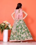 2FANCY BANGLORI DIGITAL FLOWER PRINT WITH LACE BORDER WORK KID’S LEHENGA CHOLI WITH DUPATTA FESTIVE WEAR WHOLESALE PRICE ETHNIC GARMENT (5)