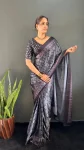 2LATEST CREPE SILK PRINT WORK READY TO WEAR SAREE WITH UNSTITCHED BLOUSE DAILY WEAR WHOLESALE PRICE ETHNIC GARMENT (8)