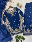2NEW ARRIVAL CHINON SEQUENCE EMBROIDERY WORK TOP PALAZZO WITH DUPATTA FESTIVE WEAR WHOLESALE PRICE ETHNIC GARMENT (21)