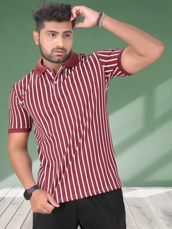 NEW ARRIVAL POLY COTTON LINING WORK MEN'S T-SHIRT RED