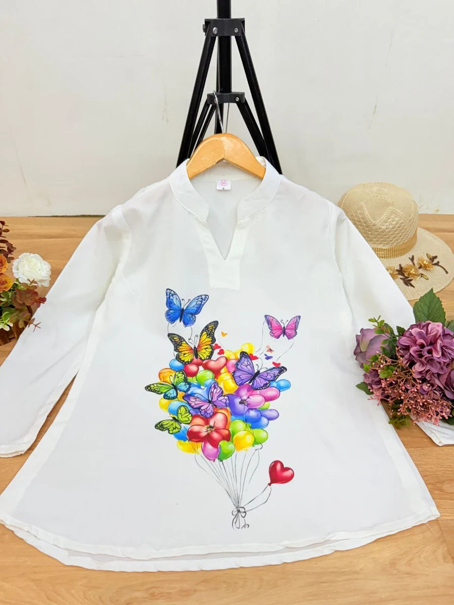 2NEW ARRIVAL RAYON COLLER+ DIGITAL PRINT TOP OFFICE WEAR WHOLESALE PRICE ETHNIC GARMENT (9)