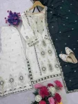 3DESIGNER CHINON SILK EMBROIDERY SEQUENCE WORK TOP PALAZZO WITH DUPATTA FESTIVE WEAR WHOLESALE PRICE ETHNIC GARMENT (8)