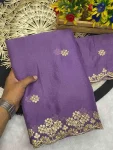 3DESIGNER GEORGETTE FLORAL DESIGN ZARI EMBROIDERY BORDER WITH STONE WORK AND ZARI BUTTI WORK SAREE WITH UNSTITCHED BLOUSE WEDDING WEAR WHOLESALE PRICE ETHNIC GARMENT (20).jpg.webp