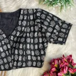 3FANCY AJRAKH COTTON PRINT WORK STITCHED BLOUSE FESTIVE WEAR WHOLESALE PRICE ETHNIC GARMENT (6)