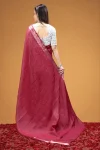 3FANCY TISSUE SILK WEAVING WORK SAREE WITH UNSTITCHED BLOUSE FESTIVE WEAR WHOLESALE PRICE ETHNIC GARMENT (16)