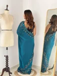 3NEW ARRIVAL FENDY CHIFFON DIAMOND CUT DANA JHARKAN WORK WITH HANDWORK SEQUNCE BUTTA WORK SAREE WITH UNSTITCHED BLOUSE WEDDING WEAR WHOLESALE PRICE ETHNIC GARMENT (21).webp