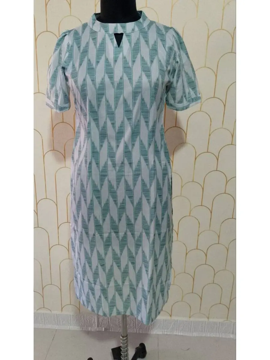 3NEW ARRIVAL SLUB COTTON DIGITAL PRINT WORK KURTI OFFICE WEAR WHOLESALE PRICE ETHNIC GARMENT (4)