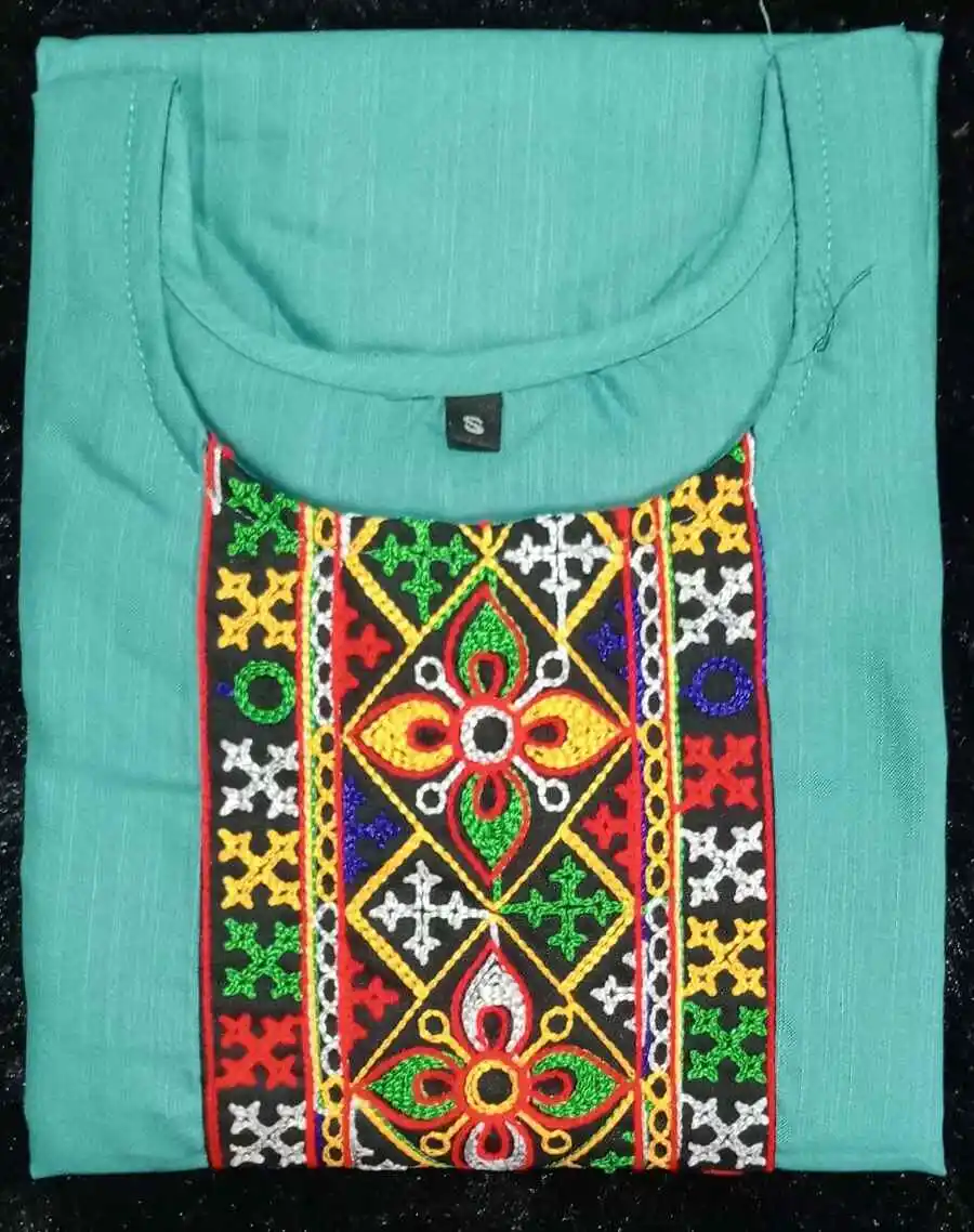 4MODERN COTTON EMBROIDERY WORK ONLY KURTI FESTIVE WEAR WHOLESALE PRICE ETHNIC GARMENT (36)
