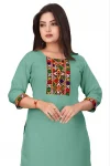 4MODERN COTTON EMBROIDERY WORK ONLY KURTI FESTIVE WEAR WHOLESALE PRICE ETHNIC GARMENT (35)