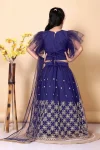 8NEW ARRIVAL NET LACE BORDER WITH SEQUENCE EMBROIDERY WORK KID’S LEHENGA CHOLI WITH DUPATTA FESTIVE WEAR WHOLESALE PRICE ETHNIC GARMENT (12)