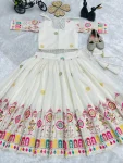 DESIGNER COTTON EMBROIDERY CHAIN WITH LATAKAN DORI WITH HEAVY LACE WORK KID’S LEHENGA CHOLI WITH DUPATTA WEDDING WEAR WHOLESALE PRICE ETHNIC GARMENT (4).webp