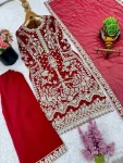 DESIGNER GEORGETTE CHAIN SEQUENCE WORK WITH MOTI WORK TOP PALAZZO WITH DUPATTA WEDDING WEAR WHOLESALE PRICE ETHNIC GARMENT (2)