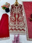DESIGNER GEORGETTE CHAIN SEQUENCE WORK WITH MOTI WORK TOP PALAZZO WITH DUPATTA WEDDING WEAR WHOLESALE PRICE ETHNIC GARMENT (2)