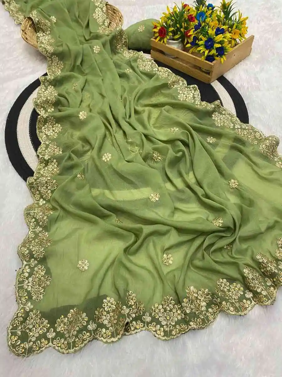 DESIGNER GEORGETTE FLORAL DESIGN ZARI EMBROIDERY BORDER WITH STONE WORK AND ZARI BUTTI WORK SAREE WITH UNSTITCHED BLOUSE WEDDING WEAR WHOLESALE PRICE ETHNIC GARMENT (27).webp